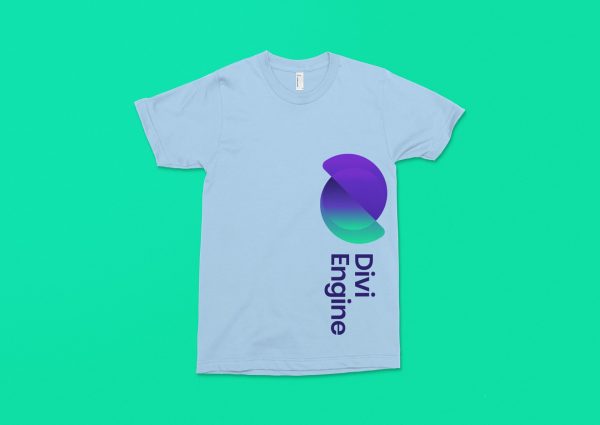 Shirt-3-blue-front.jpg Divi Engine Tee